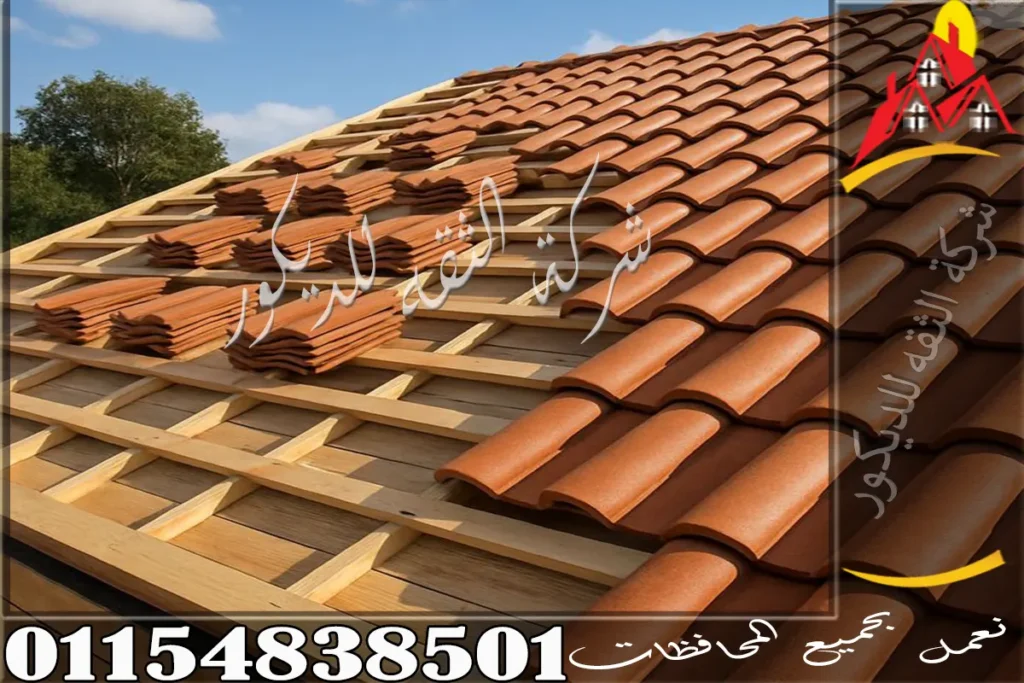 تركيب القرميد الفخار للفلل والمنازل يضيف للمبنى طابعًا كلاسيكيًا واضحًا